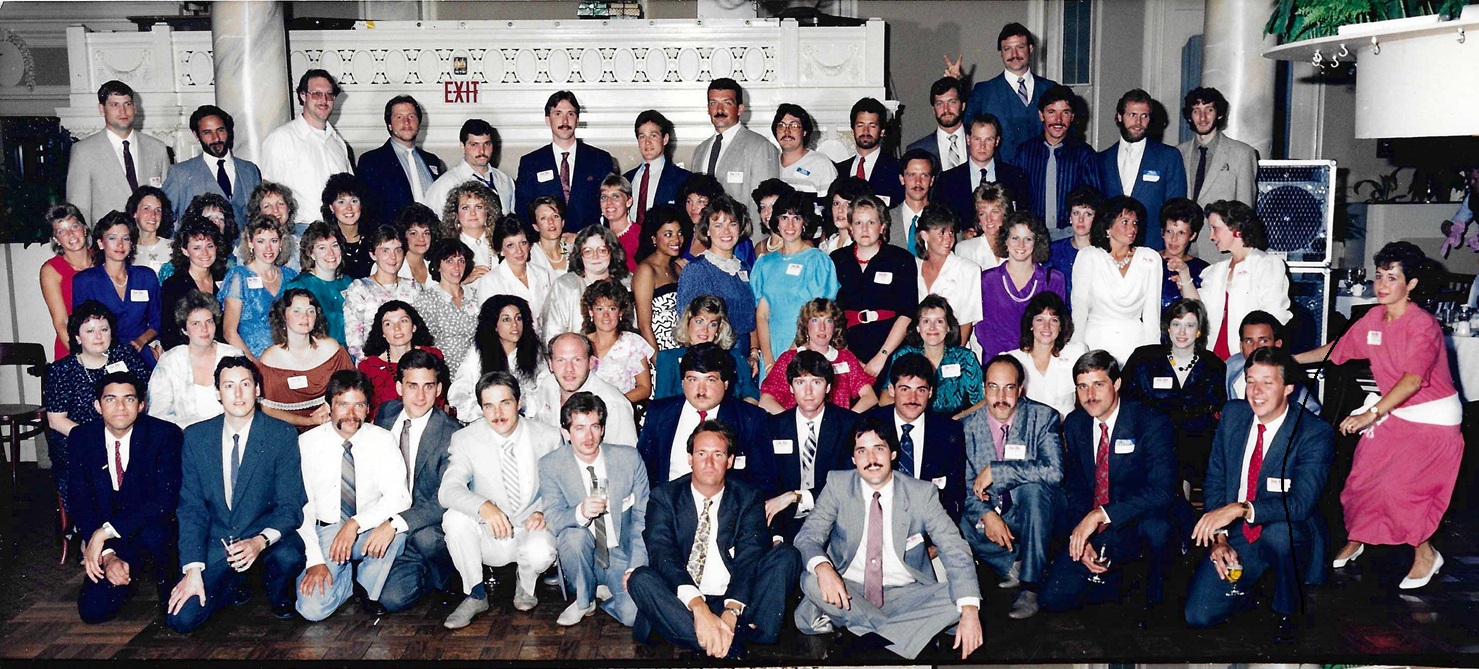 10-year reunion group photo, 1987