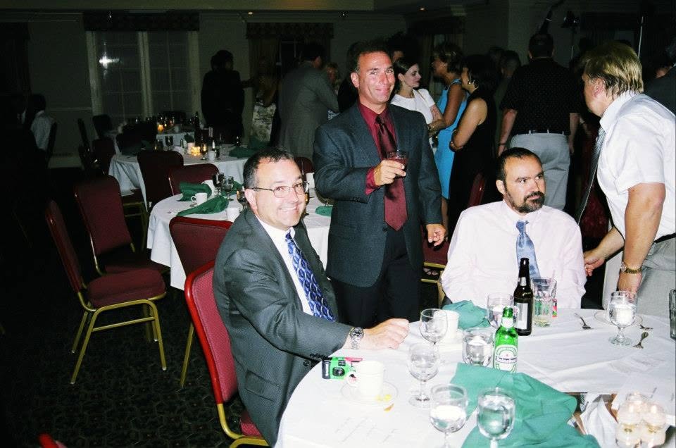 Classmates at the 25-year reunion celebration